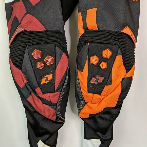 One Industries Defcon Off Road ATV Motocross Gear Pants Orange Red Men Size 30 - Picture 4 of 16